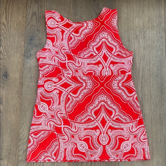 Patagonia Red Paisley Women's Top size M - Picture 3 of 3